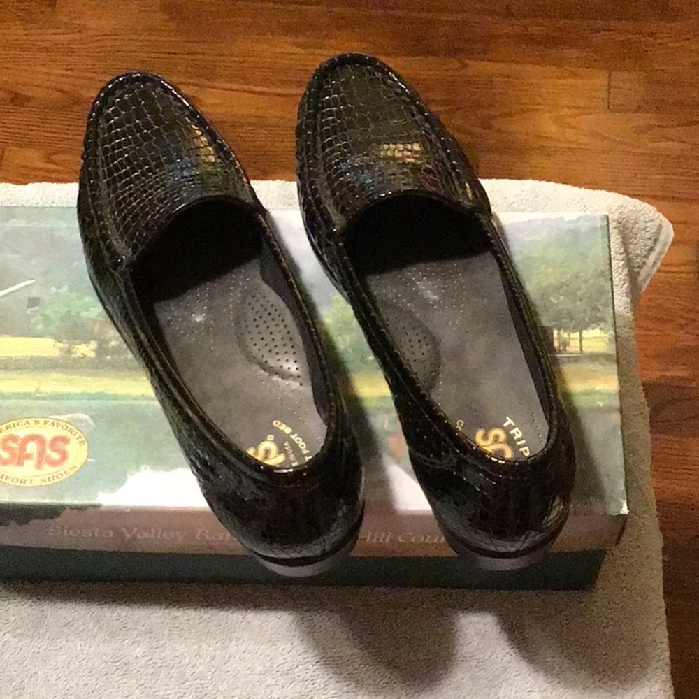 Black SAS Croc Shoes.